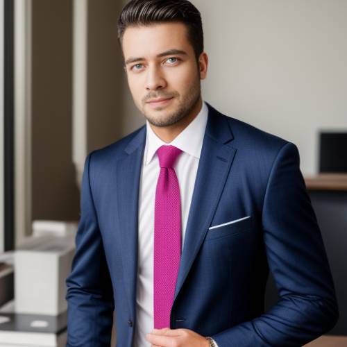 Male business headshot in the office generated in Supawork ai headshot generator