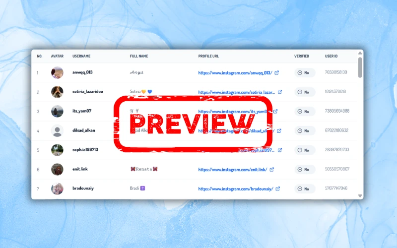 Preview Like Data