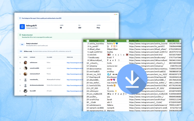Download Your Like List