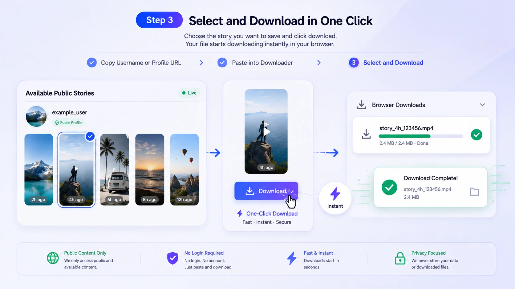 Download in One Click