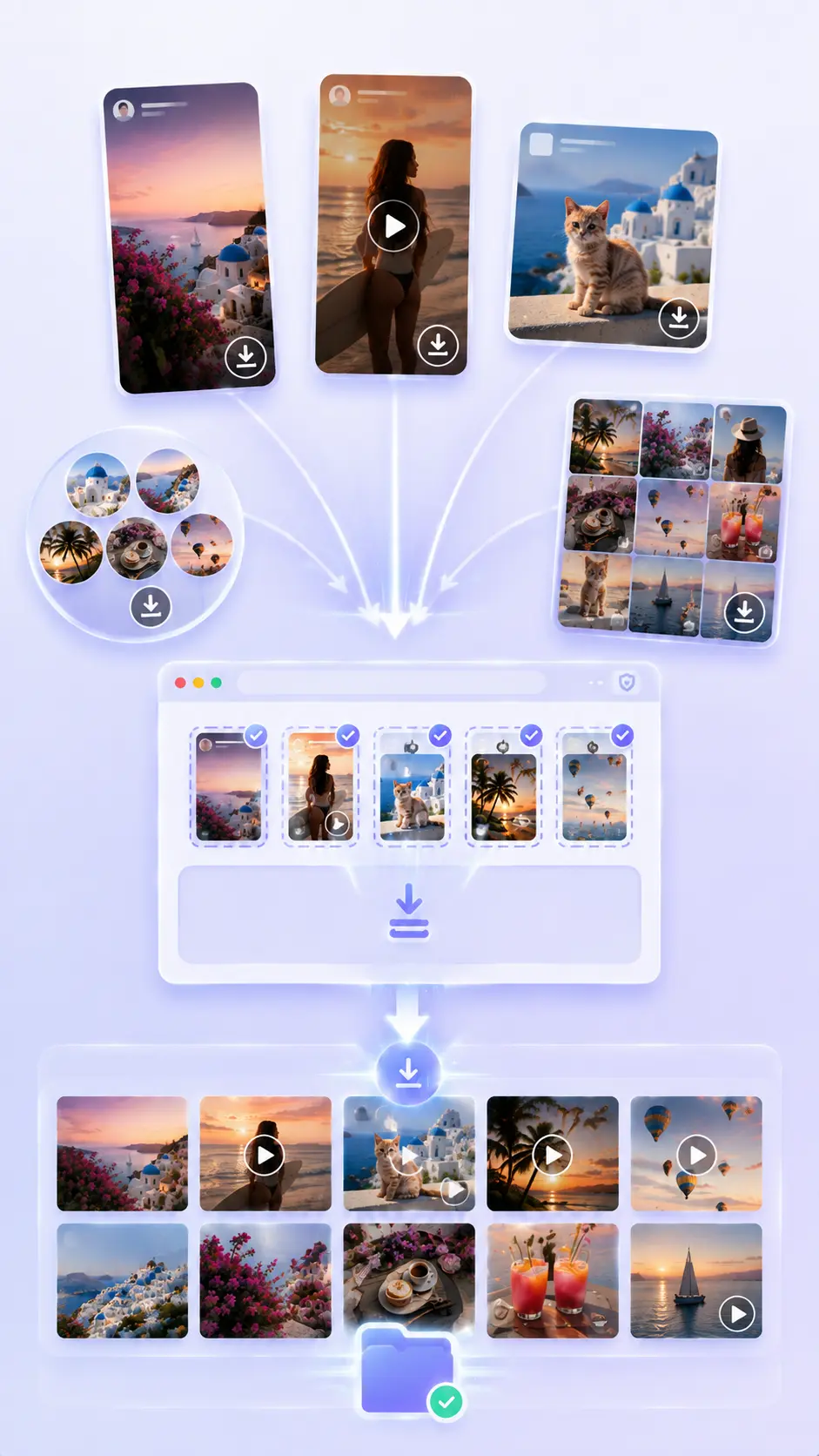 Explore Stories, Reels, Posts, Highlights, and Profiles